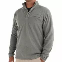 Free Fly Apparel Bamboo Polar Fleece Snap Pullover Mens