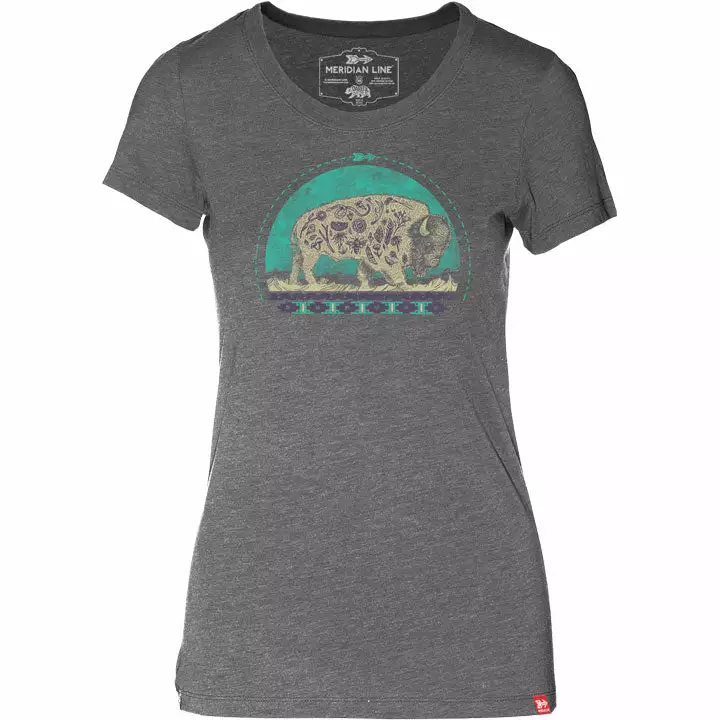 Meridian Line Petra Bison 50-50 T-Shirt Womens 4 Meridian Line Petra Bison 50-50 T-Shirt Womens - Image 2
