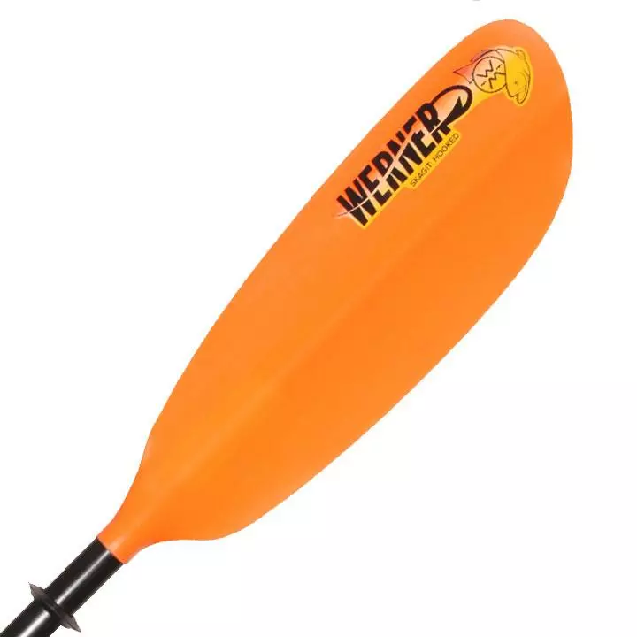 Werner Paddles Werner Skagit: Hooked 2 Piece Fishing Kayak Paddle 4 Werner Paddles Werner Skagit: Hooked 2 Piece Fishing Kayak Paddle - Image 2