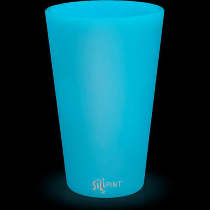 SiliPint Glow-In-The-Dark 16 Ounce Pint Glass 3 SiliPint Glow-In-The-Dark 16 Ounce Pint Glass