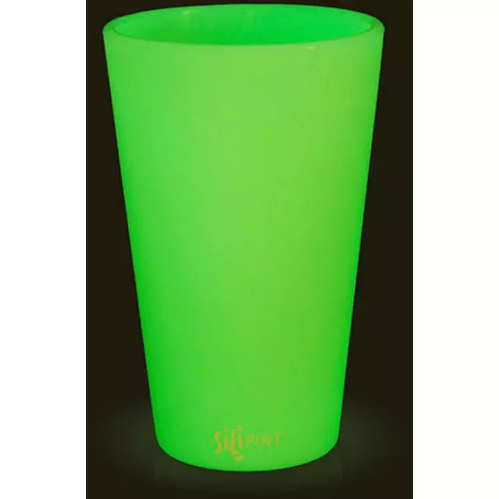 SiliPint Glow-In-The-Dark 16 Ounce Pint Glass 4 SiliPint Glow-In-The-Dark 16 Ounce Pint Glass - Image 2