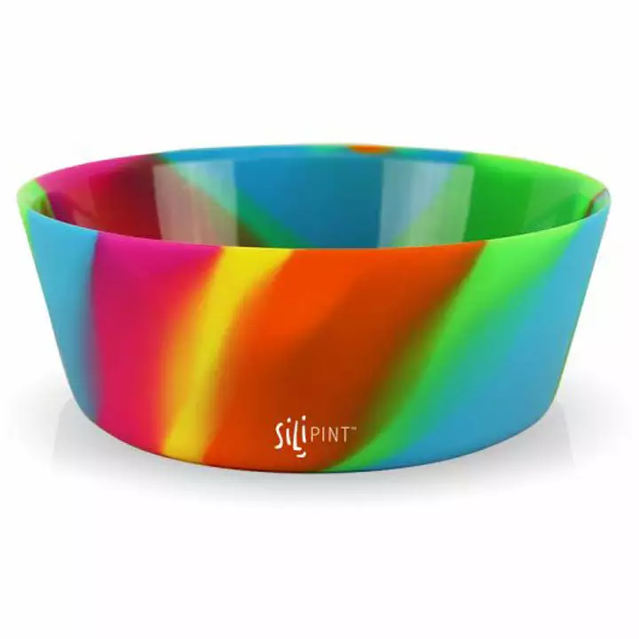 SiliPint Squeeze-a-Bowl Tie-Dyed 3 SiliPint Squeeze-a-Bowl Tie-Dyed