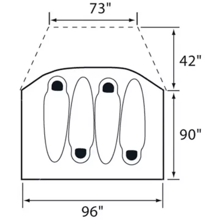 The North Face Wawona 4 Tent 11 The North Face Wawona 4 Tent - Image 9