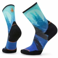 Smartwool Athlete Edition Run Raven Print Crew Socks