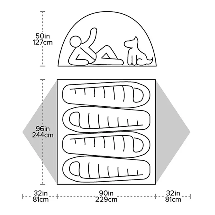 Big Agnes Blacktail 4 Person Tent 2020 7 Big Agnes Blacktail 4 Person Tent 2020 - Image 5