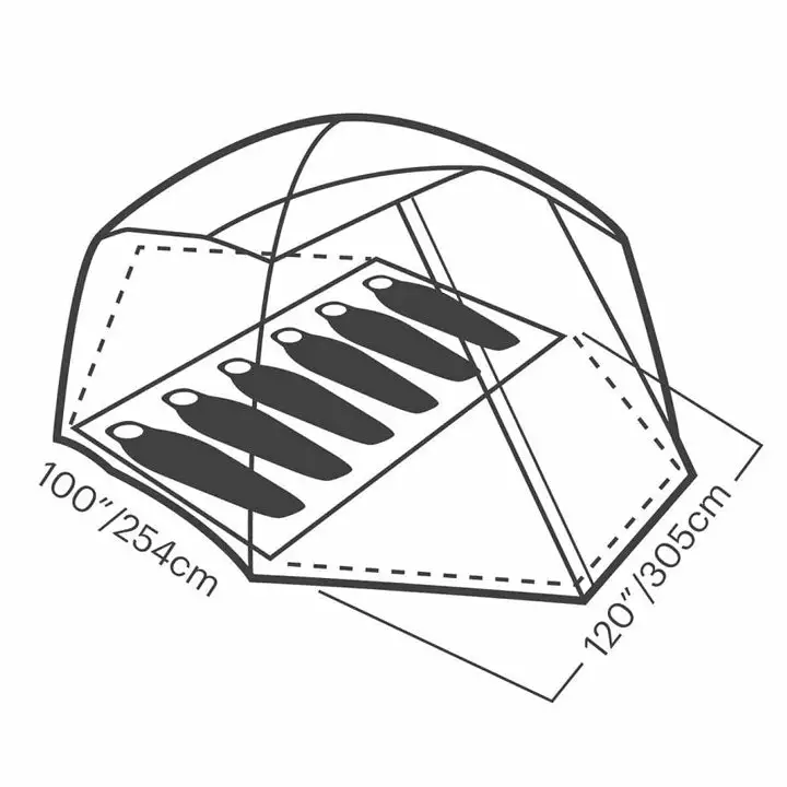 Eureka Space Camp 6 Person Tent 6 Eureka Space Camp 6 Person Tent - Image 4